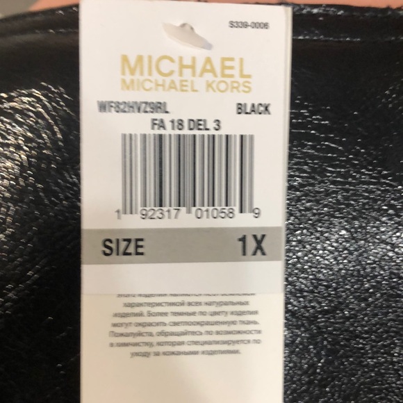 NWT MICHAEL KORS Faux Leather Motorcycle Jacket - Picture 8 of 8